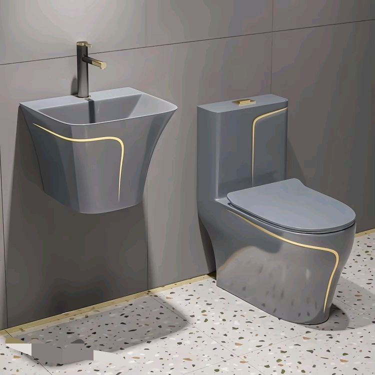 Home One Bathroom Accessories - Inodoro Cerámico Moderno de Una Pieza
