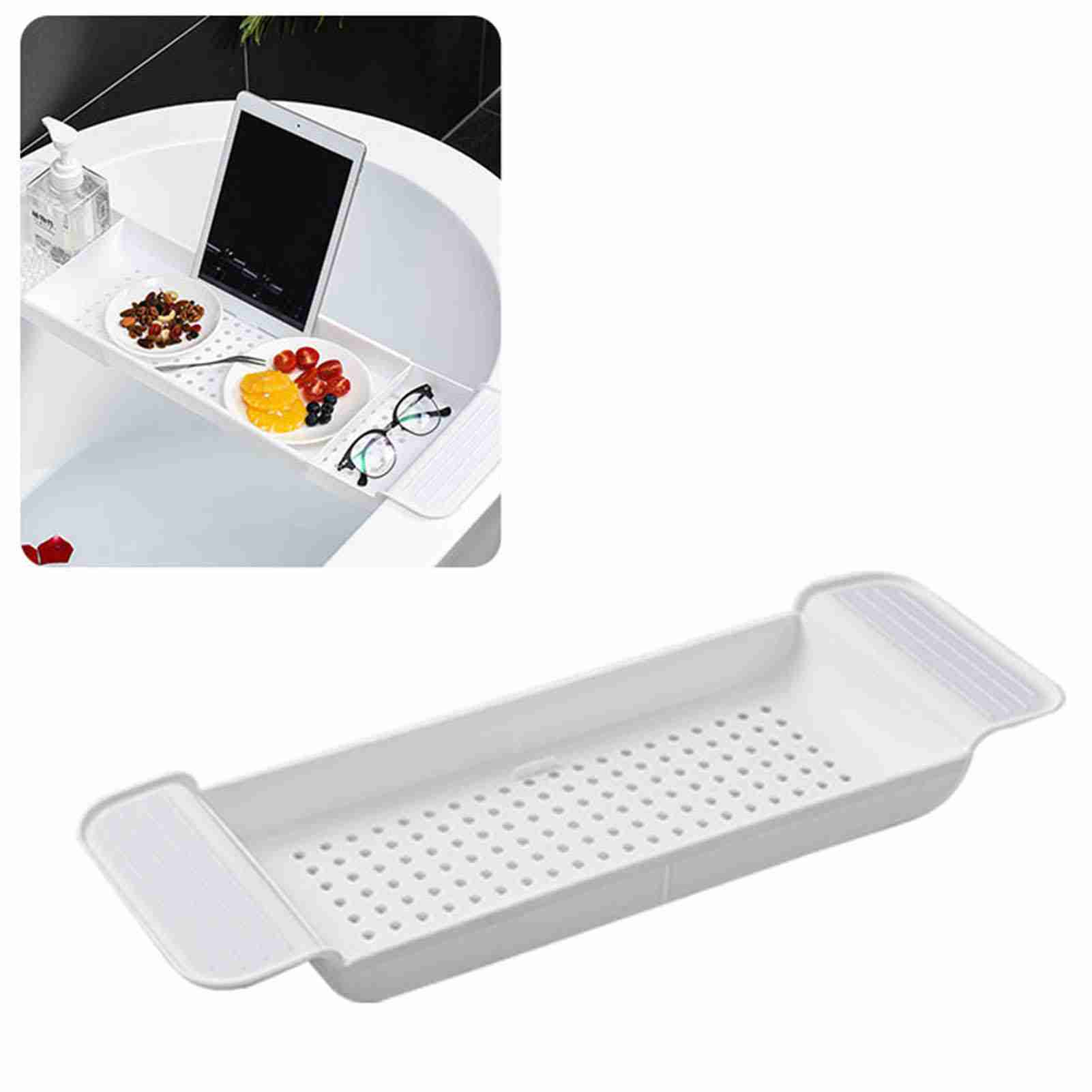 Bath Caddy Tray - Bandeja de bañera expandible, colocación estable,
