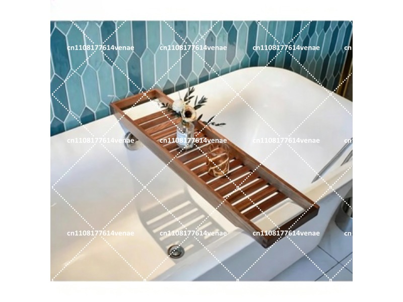 Bath Caddy Tray - Bandeja de Bañera de Madera Maciza
