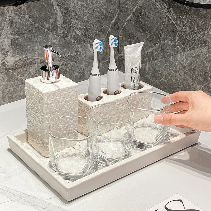 Home Essentials Bathroom Accessories - Juego de Accesorios Esenciales para Baño,