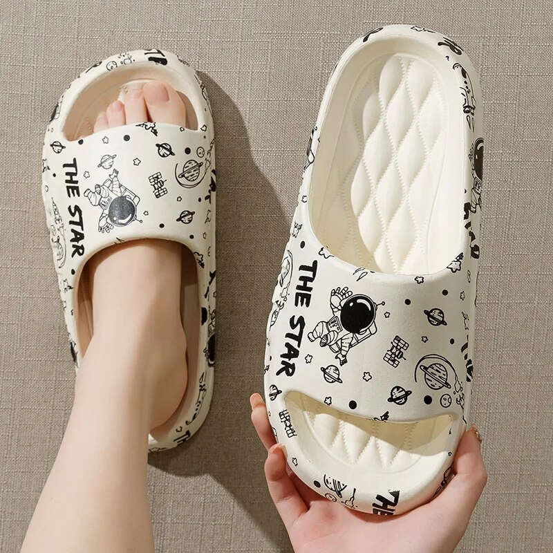 Home Bathroom Wear - Pantuflas frescas para hombre, Zapatillas de