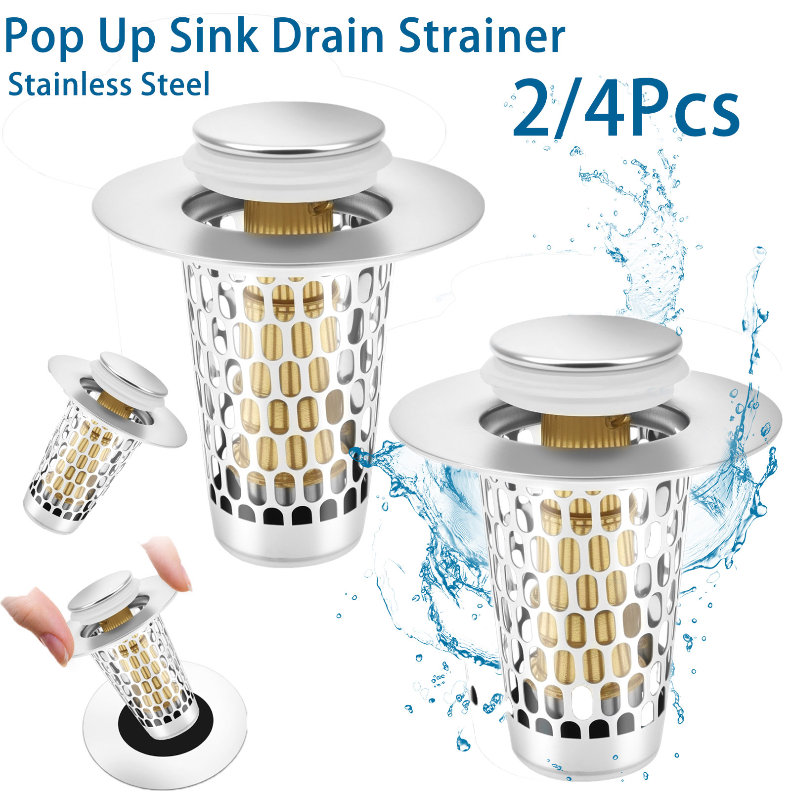 Drain Hair Catcher - Colador de drenaje de fregadero emergente