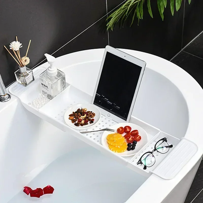 Bath Caddy Tray - Herramientas portátiles para baño, estante para