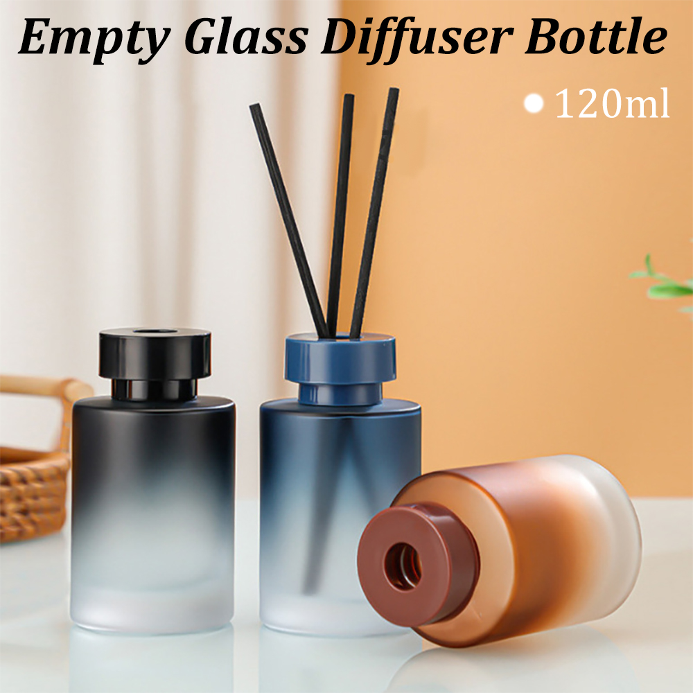 Home One Bathroom Accessories - Botella difusora de vidrio vacía de