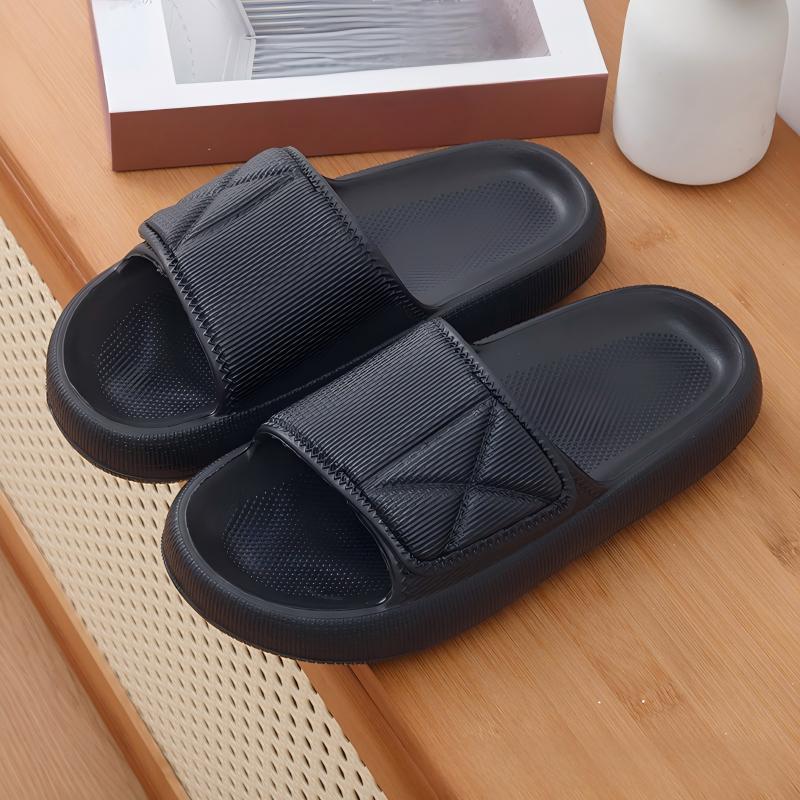 Home Bathroom Wear - Zapatillas sin cordones de suela gruesa