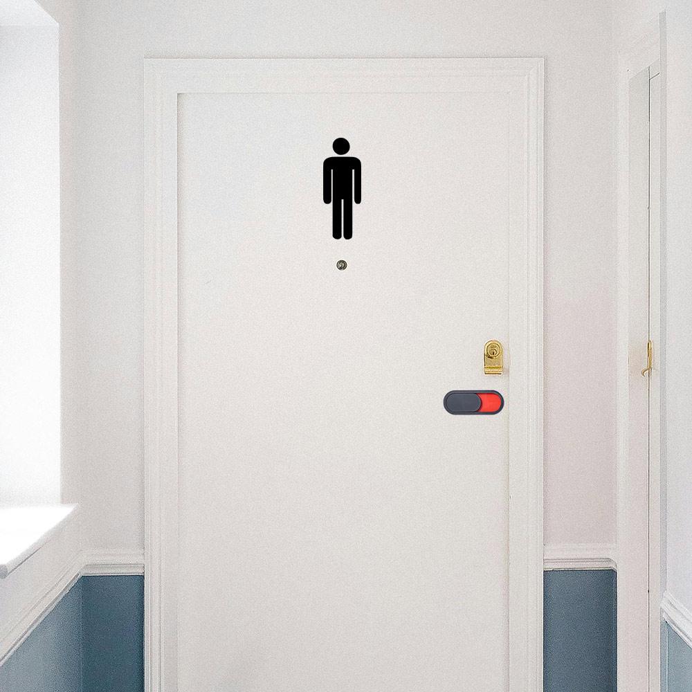 Home Bathroom Occupied Sign - Letrero Deslizante Ovalado de 10x4cm para