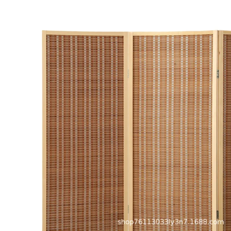 Home Bathroom Partition - Biombo Plegable de Bambú, Divisor de