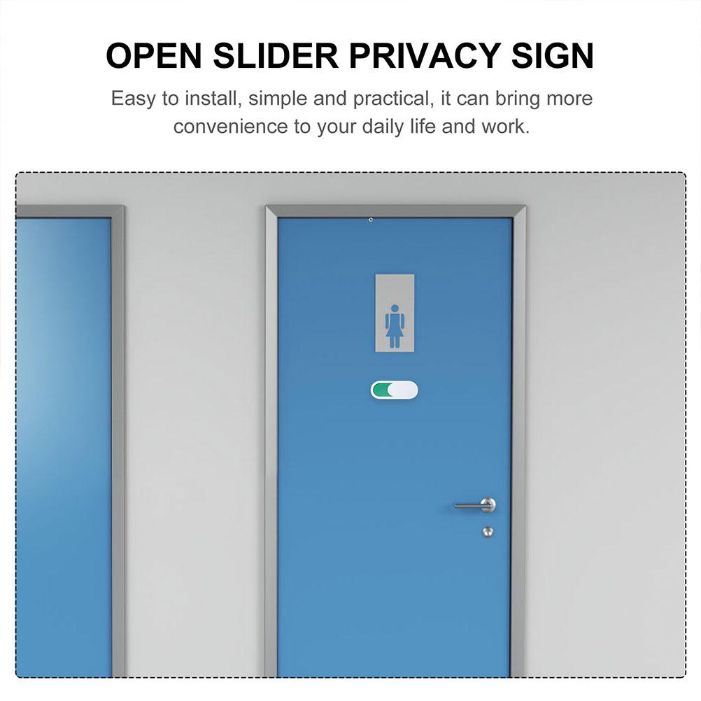 Señal deslizante ocupada vacan - Home Bathroom Occupied Sign reseña y precio