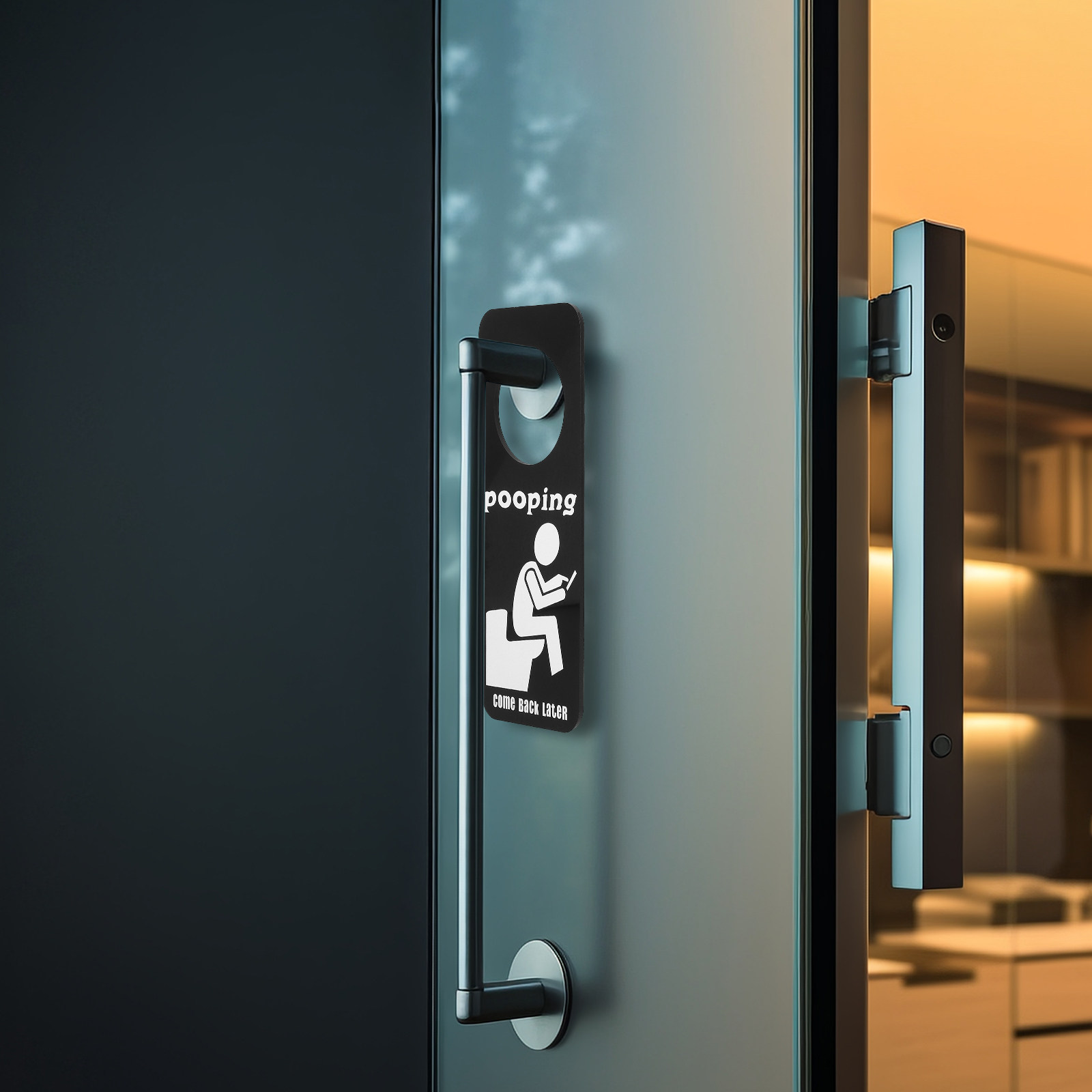 Letrero Divertido para Puerta  - Home Bathroom Occupied Sign reseña y precio