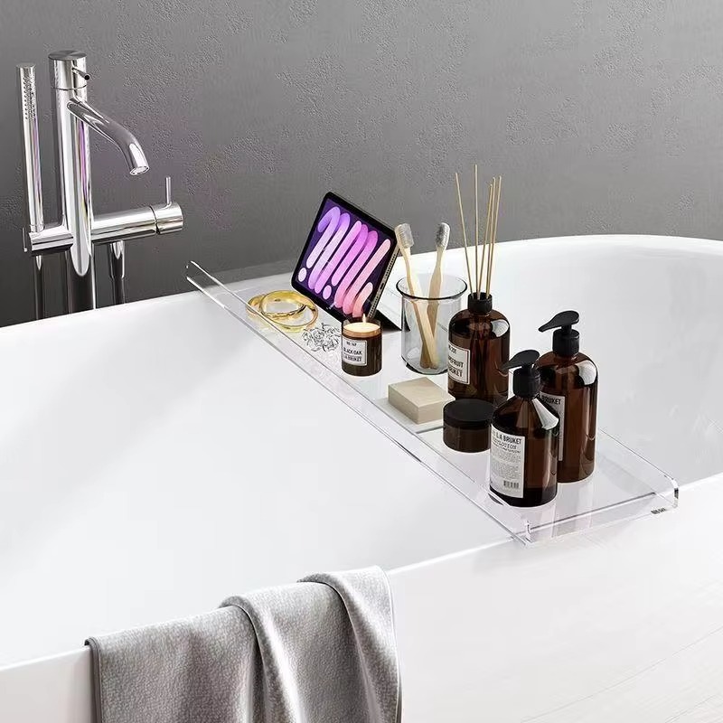 Caddy de bañera acrílico con s - Bath Caddy Tray reseña y precio