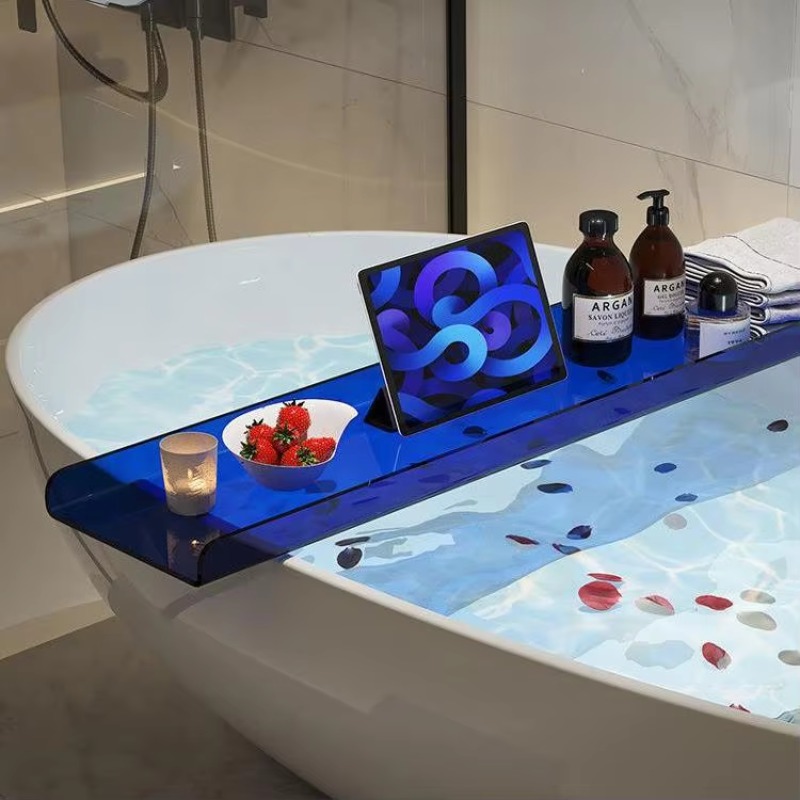 Caddy de bañera acrílico con s - Bath Caddy Tray reseña y precio