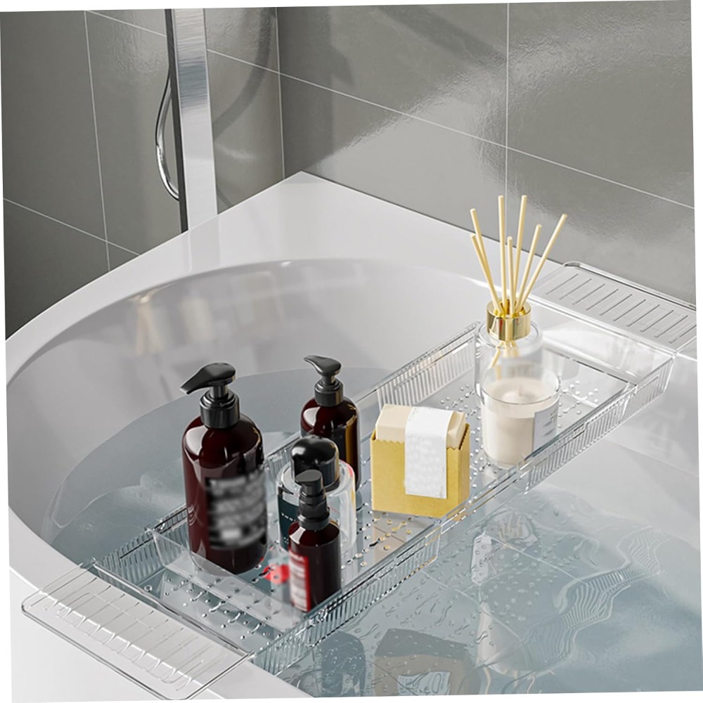 Nueva bandeja ajustable para b - Bath Caddy Tray reseña y precio