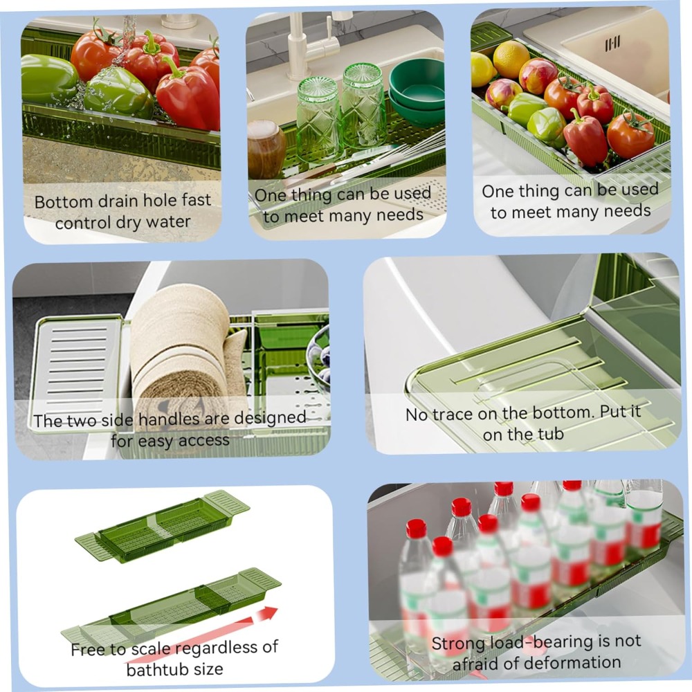 Nueva bandeja ajustable para b - Bath Caddy Tray reseña y precio