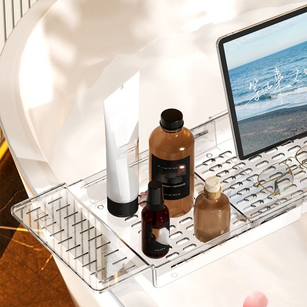 Nueva bandeja ajustable para b - Bath Caddy Tray reseña y precio