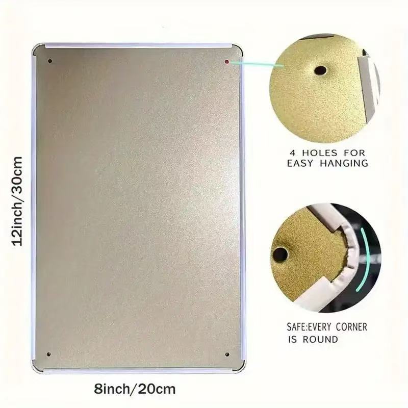 Letrero Metálico Retro Plano 2 - Home Bathroom Design reseña y precio