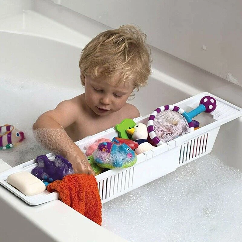 Bandeja retráctil multifunción - Bath Caddy Tray reseña y precio