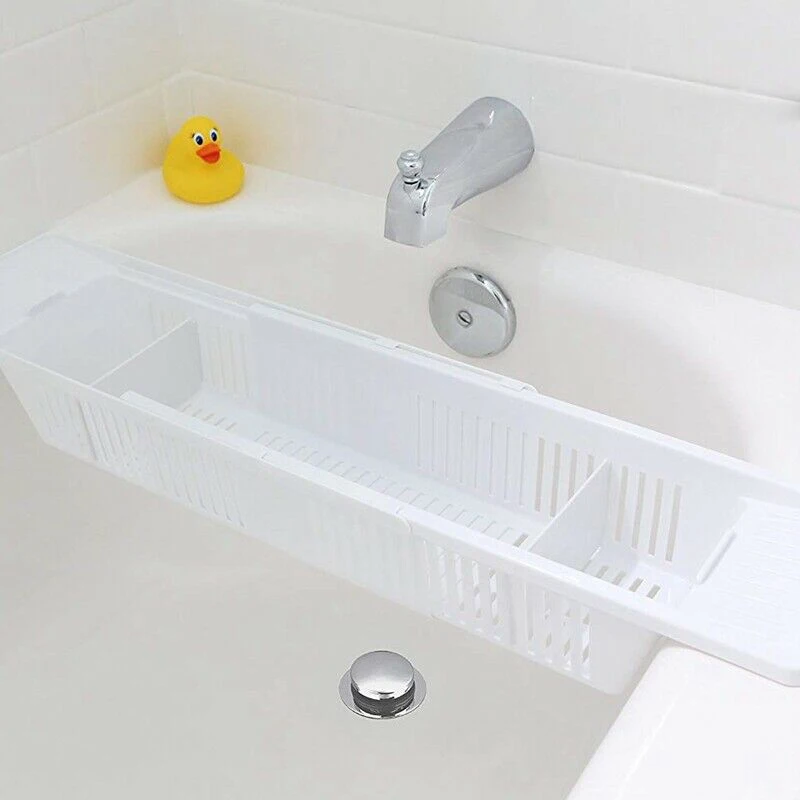 Bandeja retráctil multifunción - Bath Caddy Tray reseña y precio