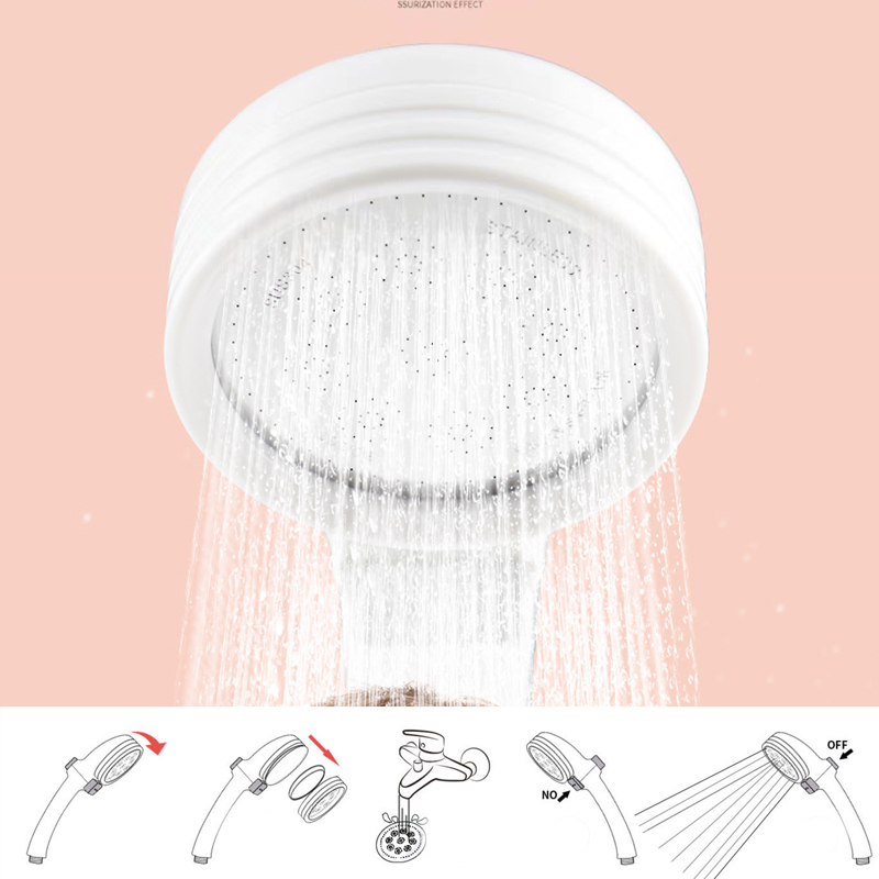Cabezal de ducha blanco de una - Home One Bathroom Accessories reseña y precio