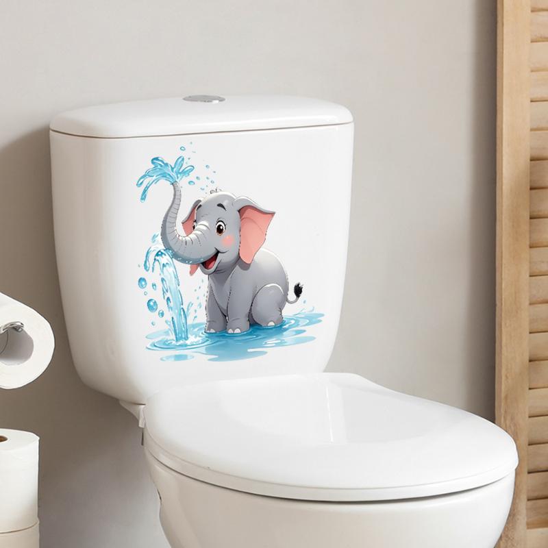Pegatina para inodoro con temá - Home Bathroom Design reseña y precio