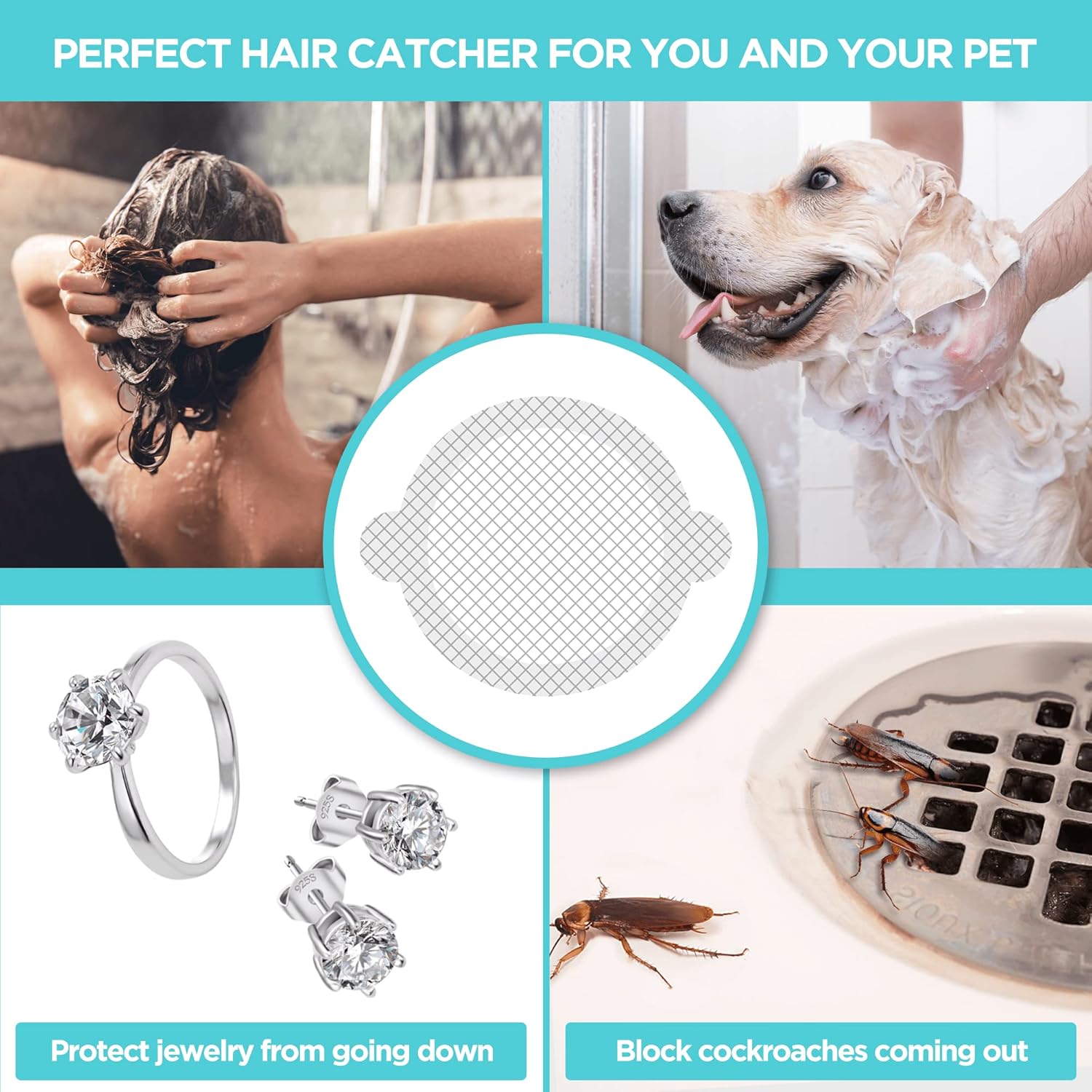 Paquete de 25 Protectores Adhe - Drain Hair Catcher reseña y precio