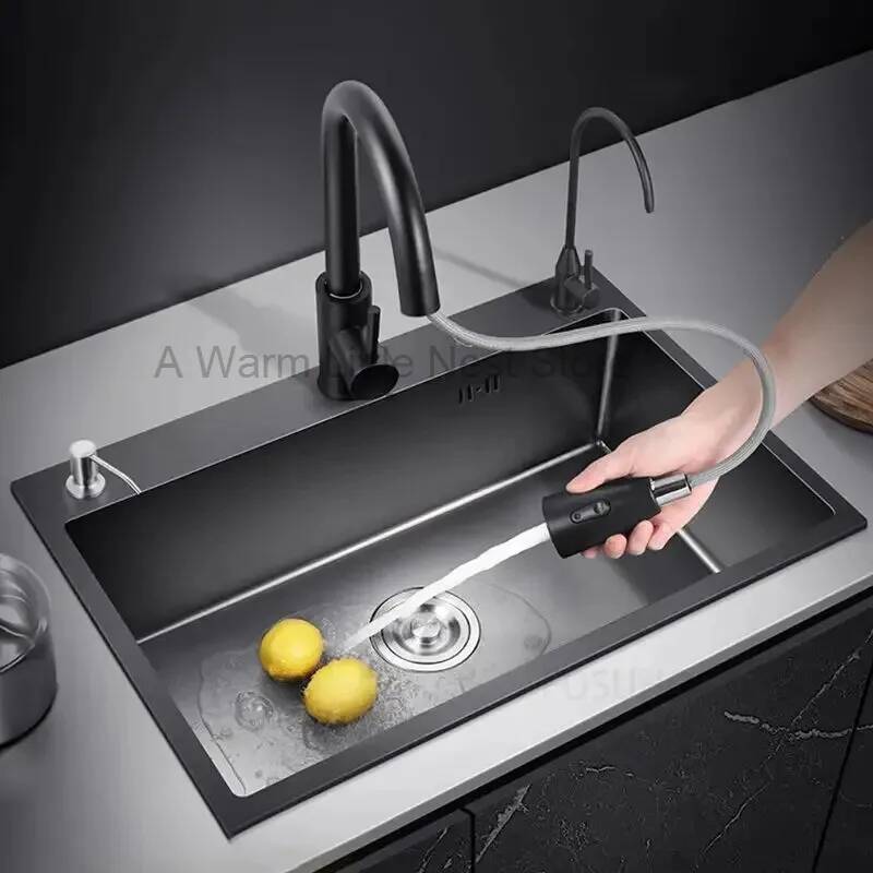 Fregaderos de Cocina Nano Negr - Home One Bathroom Accessories reseña y precio
