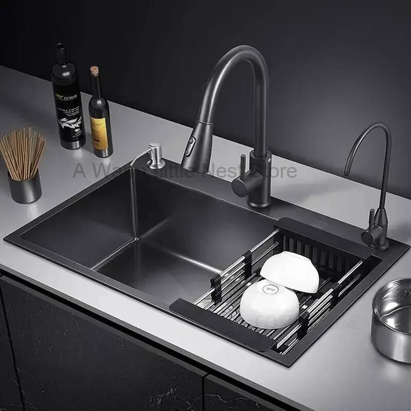 Fregaderos de Cocina Nano Negr - Home One Bathroom Accessories reseña y precio