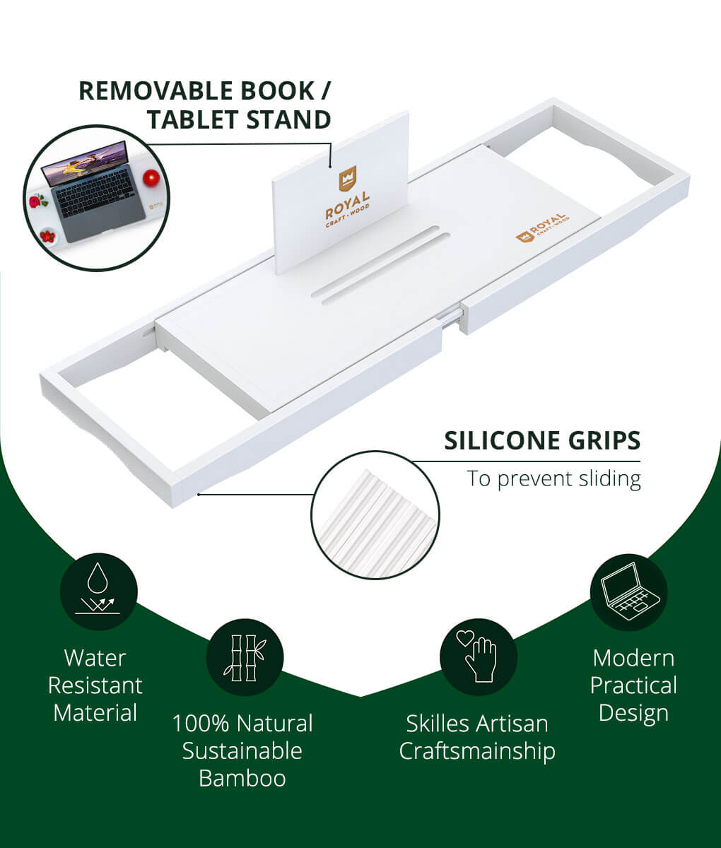 Bandeja de Bañera Expandible d - Bath Caddy Tray reseña y precio