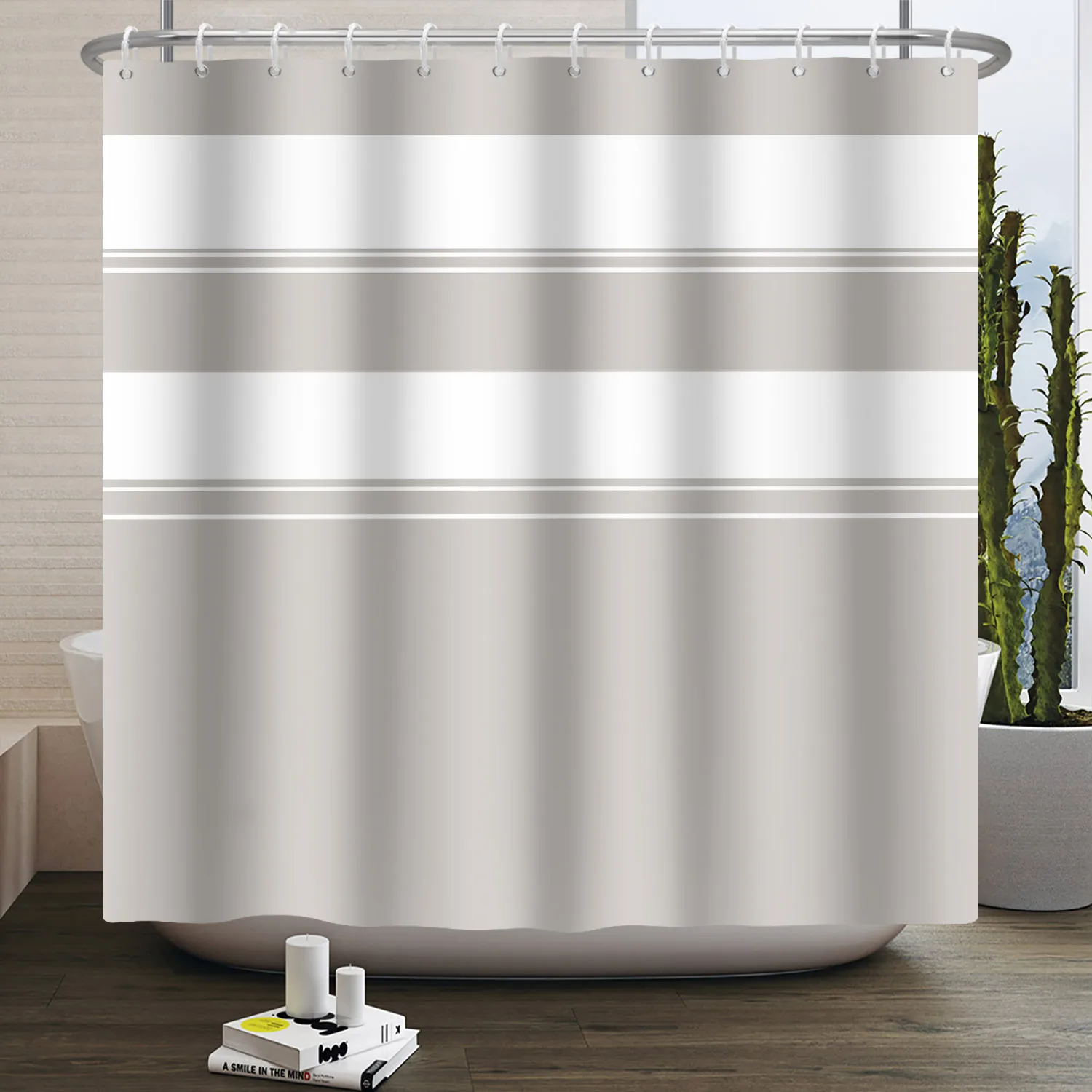 Cortina de ducha con patrón de - Home Bathroom Partition reseña y precio