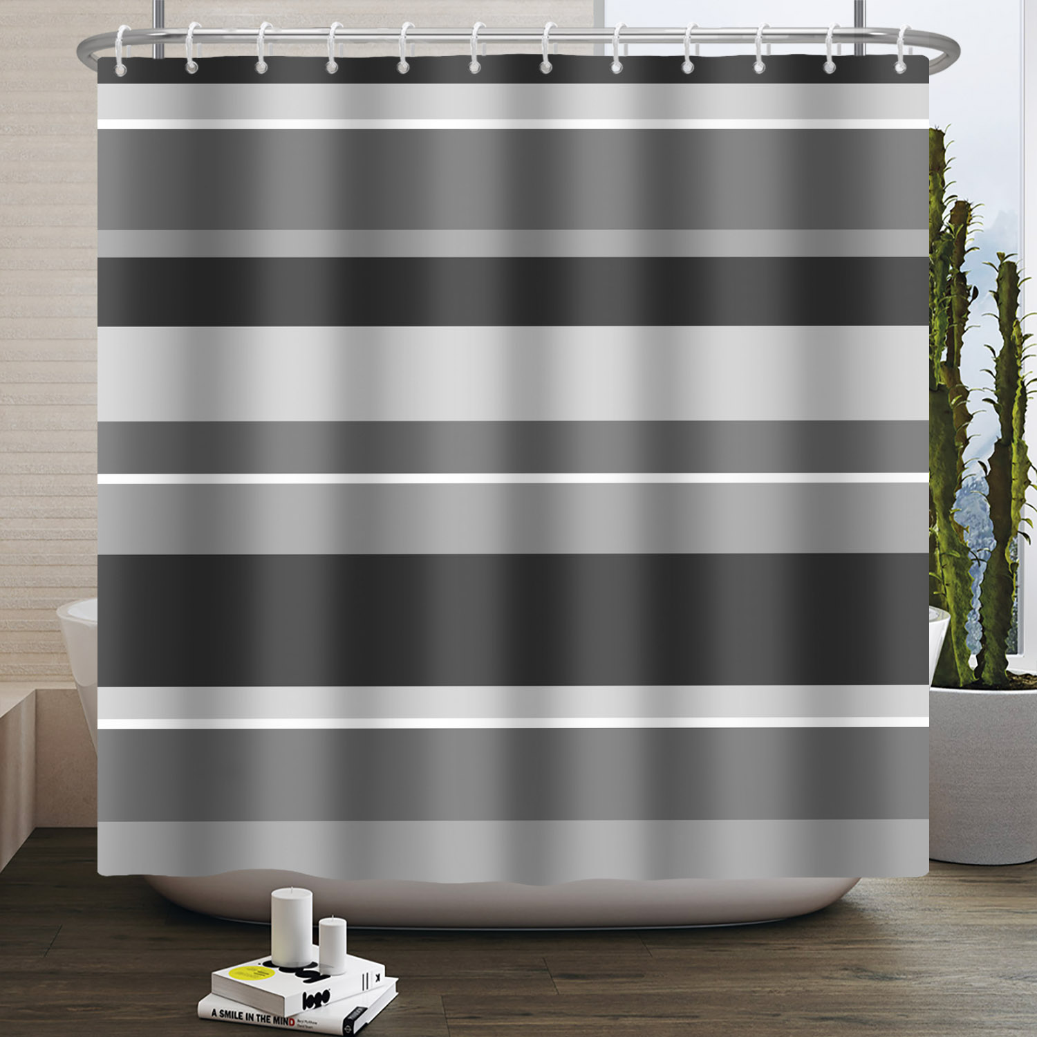 Cortina de ducha con patrón de - Home Bathroom Partition reseña y precio