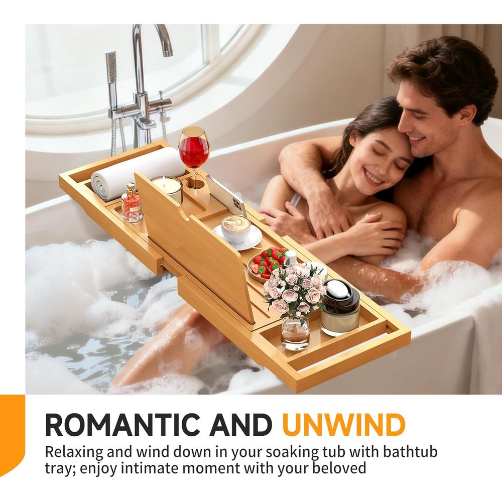 Elegante Bandeja de Baño de Ba - Bath Caddy Tray reseña y precio